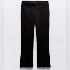 Zara Black Mini Flare Pants